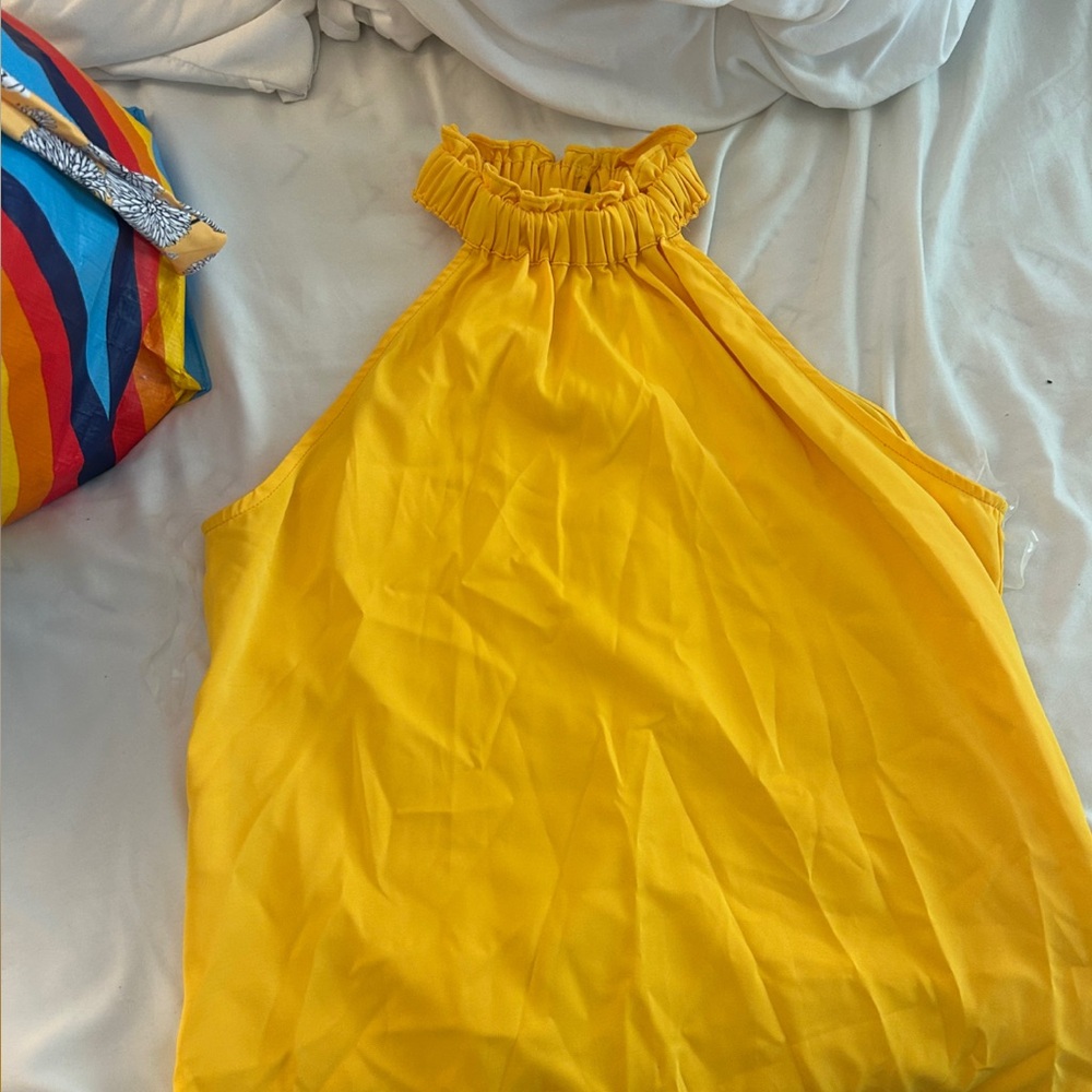 Bright Yellow Halter Top